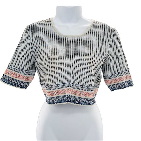 BCBGMAXAZRIA Cropped Knit Top - Picture 1 of 11